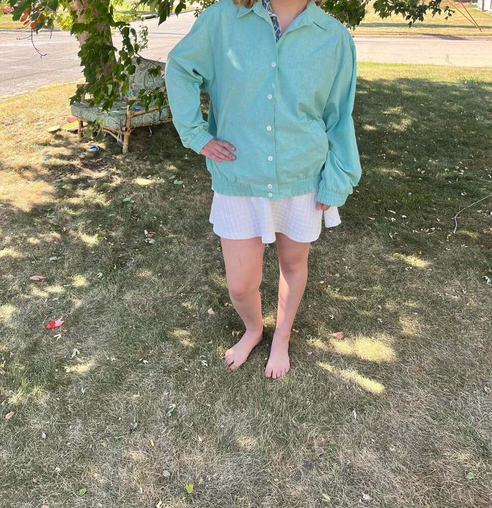 Vintage - Alfred Dunner - Mint Color Jacket. Elastic Waist